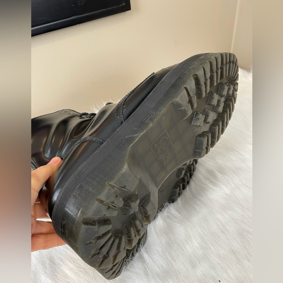 Dr Marten Jadon Platform Smooth Black Lace-Up Boots Mens 11 - Picture 6 of 15